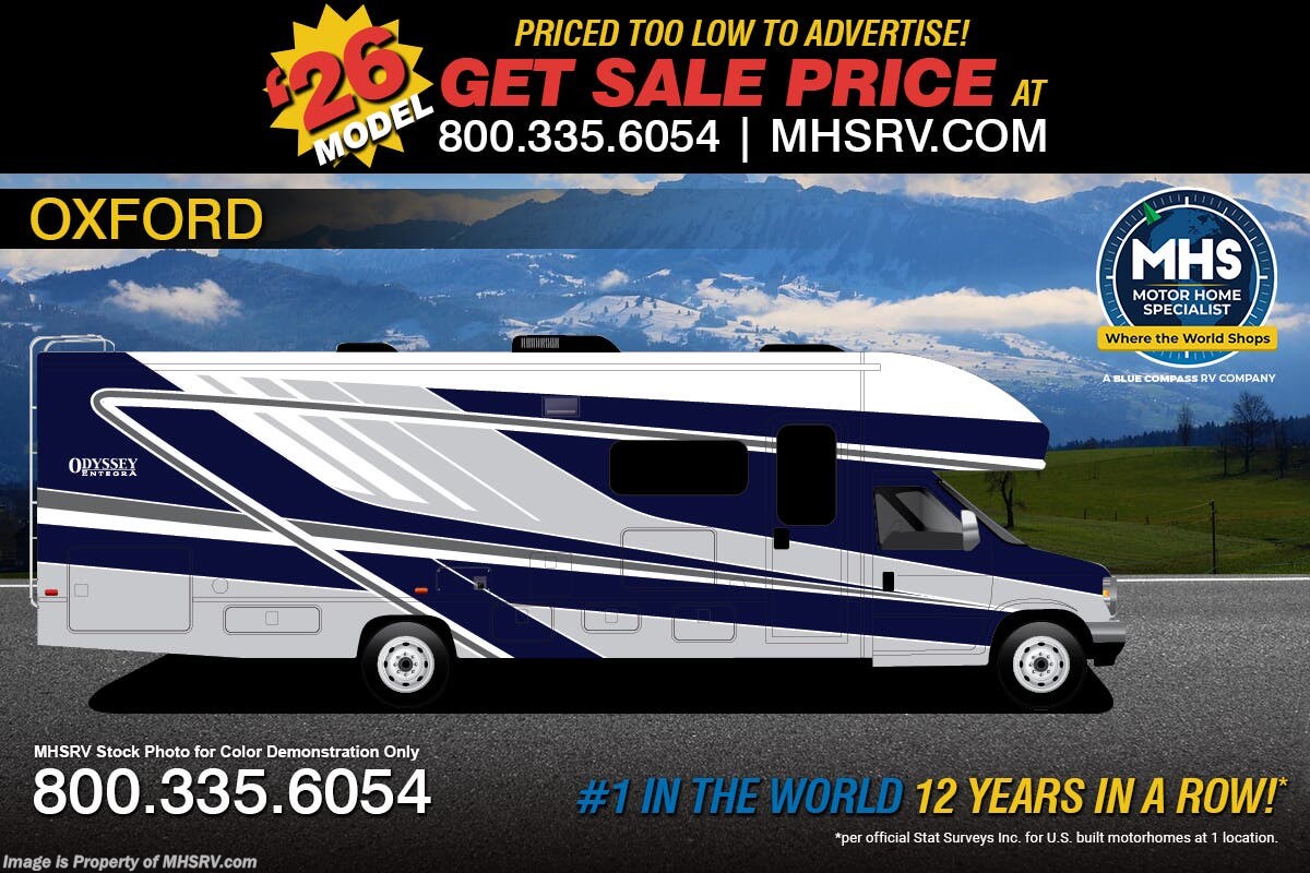 Email now about this 2026 Entegra Coach Odyssey 24B! New 2026 Entegra Coach Odyssey 24B available in Alvarado, Texas