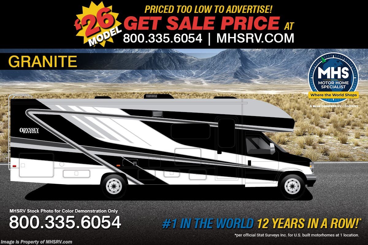 Email now about this 2026 Entegra Coach Odyssey 27U! New 2026 Entegra Coach Odyssey 27U available in Alvarado, Texas