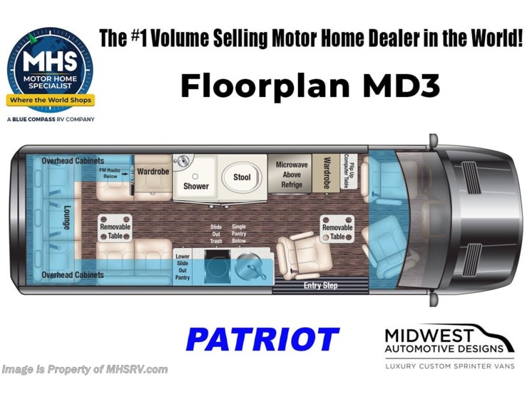 Email now about this 2026 Midwest Patriot MD3! Floorplan of 2026 Midwest Patriot MD3