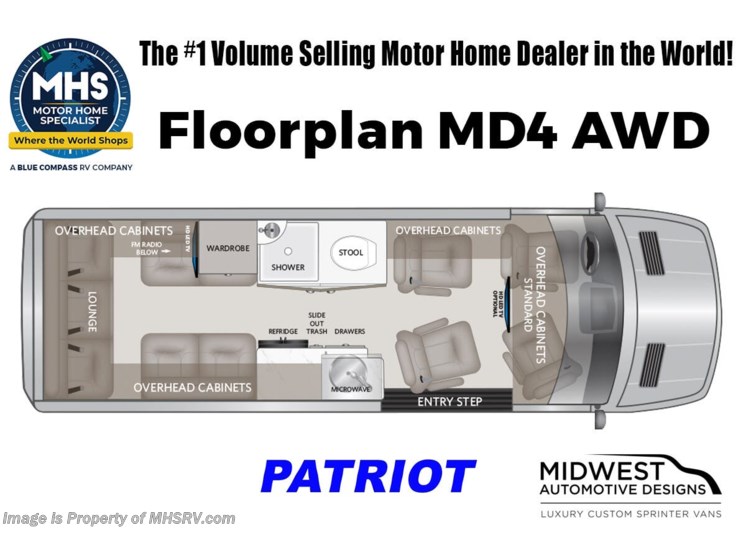 Email now about this 2026 Midwest Patriot MD4! Floorplan of 2026 Midwest Patriot MD4