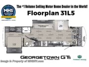 Call now about this 2026 Forest River Georgetown 5 Series GT5 31L5! Floorplan of 2026 Forest River Georgetown 5 Series GT5 31L5