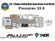 Contact us now about this 2026 Thor Motor Coach Palazzo GT 33.6! 2026 Palazzo GT 33.6 by Thor Motor Coach from Motor Home Specialist in Alvarado, Texas