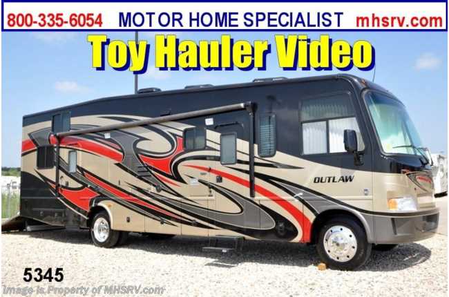 2013 Thor Motor Coach Outlaw Toy Hauler 3611 Class A Toy Hauler RV for Sale W/Slide