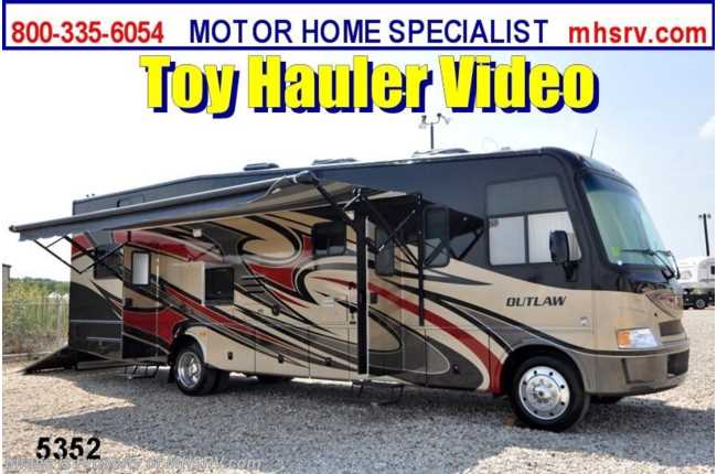 2013 Thor Motor Coach Outlaw Toy Hauler Class A Toy Hauler for Sale (3611) W/Slide