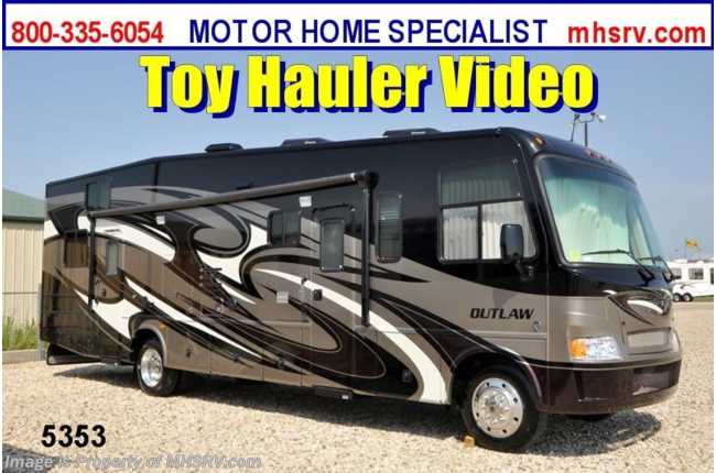 2013 Thor Motor Coach Outlaw Toy Hauler Class A Toy Hauler RV for Sale - 3611 W/Slide