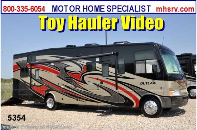 2013 Thor Motor Coach Outlaw Toy Hauler Class A Toy Hauler Motorhome for Sale W/Slide 3611