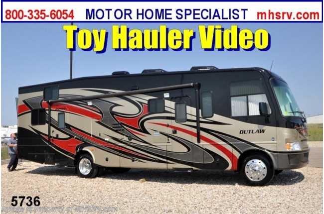 2013 Thor Motor Coach Outlaw Toy Hauler (Model 3611) New Toy Hauler RV for Sale W/Slide