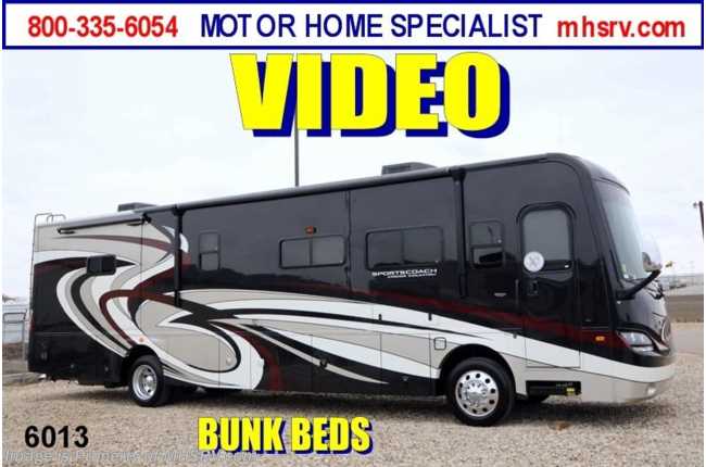 2013 Sportscoach Cross Country (385DS) W/FWS &amp; King Bed - Bunk House Diesel RV