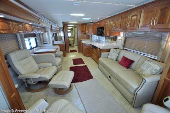 2004 Newmar Mountain Aire W/4 Slides Tag Axle Used RV for Sale Floorplan