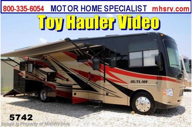2014 Thor Motor Coach Outlaw Toy Hauler W/Slide (37LS)  Toy Hauler RV for Sale