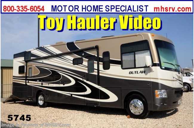 2014 Thor Motor Coach Outlaw Toy Hauler W/Slide Model 37LS Toy Hauler RV for Sale