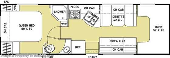 2014 Coachmen Freelander  28QB Class C RV For Sale Floorplan
