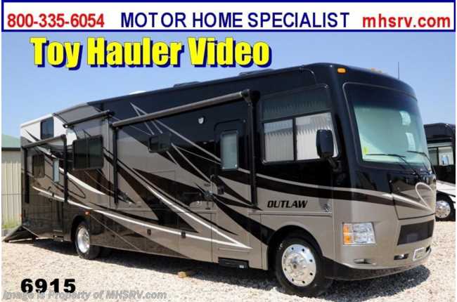 2014 Thor Motor Coach Outlaw Toy Hauler (37MD) W/2 Slides New Toy Hauler For Sale