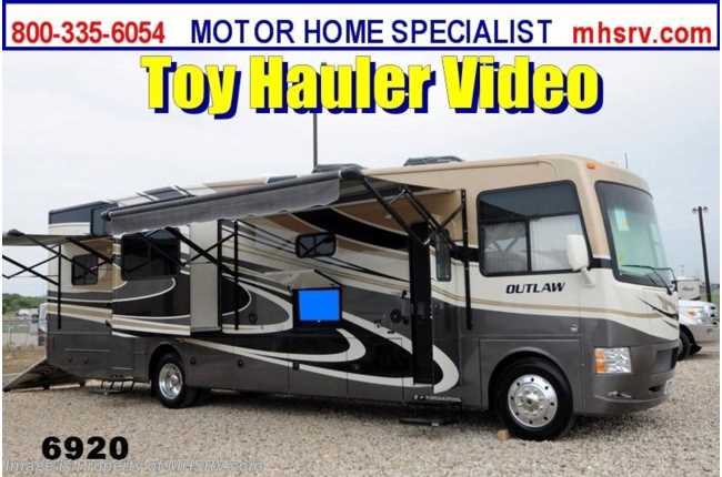 2014 Thor Motor Coach Outlaw Toy Hauler W/2 Slides New Toy Hauler Model 37MD For Sale