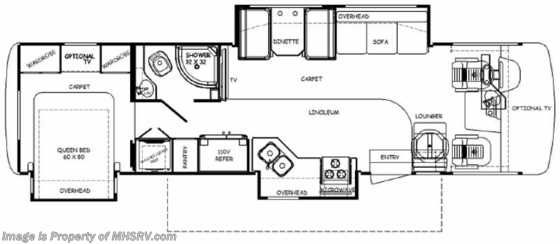 2014 Forest River Georgetown W/3 Slides 328TS With W/D Floorplan