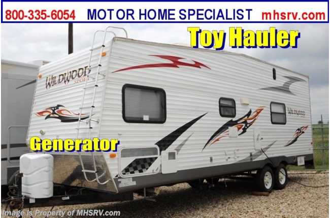2011 Forest River Wildwood Sport (26FBSRV) Toy Hauler with Gen RV for Sale