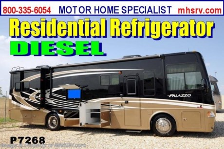 &lt;a href=&quot;http://www.mhsrv.com/thor-motor-coach/&quot;&gt;&lt;img src=&quot;http://www.mhsrv.com/images/sold-thor.jpg&quot; width=&quot;383&quot; height=&quot;141&quot; border=&quot;0&quot; /&gt;&lt;/a&gt; Used Thor Motor Coach RV / MI 8/13/13/ - 2013 Thor Palazzo (33.1) with 2 slides and 12,667 miles. This RV is approximately 33 feet in length with 2 slides, Cummins 300HP engine, Freightliner chassis, power mirrors with heat, 6KW Onan generator with AGS, power patio awning, electric/gas water heater, slide-out room toppers, pass-thru storage with side swing baggage doors, 10K lb. hitch, automatic hydraulic leveling system, color 3 camera monitoring system, exterior entertainment system, Magnum inverter, dual pane windows, convection microwave, solid surface kitchen counter, residential refrigerator, 2 ducted roof A/Cs and 3 LCD TVs. For additional information and photos please visit Motor Home Specialist at www.MHSRV .com or call 800-335-6054.