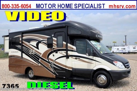 /CO 9/30/2013 &lt;a href=&quot;http://www.mhsrv.com/thor-motor-coach/&quot;&gt;&lt;img src=&quot;http://www.mhsrv.com/images/sold-thor.jpg&quot; width=&quot;383&quot; height=&quot;141&quot; border=&quot;0&quot; /&gt;&lt;/a&gt; Purchase any time before the World&#39;s RV Show ends Sept. 14th, 2013 and MHSRV will Donate $1,000 to the Intrepid Fallen Heroes Fund with purchase of this unit. Complete details at MHSRV .com or 800-335-6054. &lt;object width=&quot;400&quot; height=&quot;300&quot;&gt;&lt;param name=&quot;movie&quot; value=&quot;http://www.youtube.com/v/HQY4eaKwnWQ?hl=en_US&amp;amp;version=3&quot;&gt;&lt;/param&gt;&lt;param name=&quot;allowFullScreen&quot; value=&quot;true&quot;&gt;&lt;/param&gt;&lt;param name=&quot;allowscriptaccess&quot; value=&quot;always&quot;&gt;&lt;/param&gt;&lt;embed src=&quot;http://www.youtube.com/v/HQY4eaKwnWQ?hl=en_US&amp;amp;version=3&quot; type=&quot;application/x-shockwave-flash&quot; width=&quot;400&quot; height=&quot;300&quot; allowscriptaccess=&quot;always&quot; allowfullscreen=&quot;true&quot;&gt;&lt;/embed&gt;&lt;/object&gt; MSRP $124,990. For Sale Price, Video Demonstration &amp; Additional Photos Call 800-335-6054 or Visit MHSRV .com  New 2014 Thor Motor Coach Chateau Citation Sprinter Diesel. Model 24SR. This RV measures approximately 24ft. 6in. in length &amp; features 2 slide-out rooms. Optional equipment includes the Cafe Mocha full body paint exterior, LCD TV in bedroom, solid surface kitchen counter &amp; sofa table, 12V attic fan, wood dash applique, Onan diesel generator, heated holding tank pads &amp; second auxiliary battery. The all new 2014 Chateau Citation Sprinter also features a turbo diesel engine, AM/FM/CD, power windows &amp; locks, keyless entry &amp; much more. For additional photos and information on this unit please visit Motor Home Specialist at MHSRV .com or call 800-335-6054. At Motor Home Specialist we DO NOT charge any prep or orientation fees like you will find at other dealerships. All sale prices include a 200 point inspection, interior &amp; exterior wash &amp; detail of vehicle, a thorough coach orientation with an MHS technician, an RV Starter&#39;s kit, a nights stay in our delivery park featuring landscaped and covered pads with full hook-ups and much more! Read From Thousands of Testimonials at MHSRV .com and See What They Had to Say About Their Experience at Motor Home Specialist. WHY PAY MORE?...... WHY SETTLE FOR LESS?