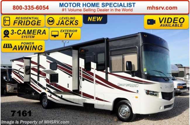 2014 Forest River Georgetown 328TS W/3 Slide, Res. Fridge, 3 Cam, 3 TV, OH Bunk