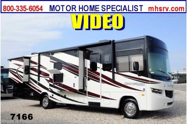 2014 Forest River Georgetown 328TS W/3 Slide, Res. Fridge, W/D, 3TV, OH Bunk