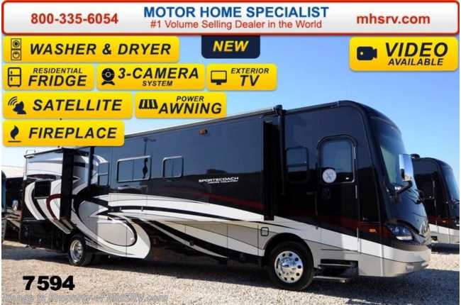 2014 Sportscoach Cross Country 405FK Sat, Res. Fridge, Stack  W/D, Fireplace (S)