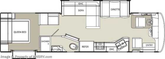 2014 Sportscoach Cross Country 360DL Res. Fridge, Fireplace, Stack W/D, Sat (P) Floorplan