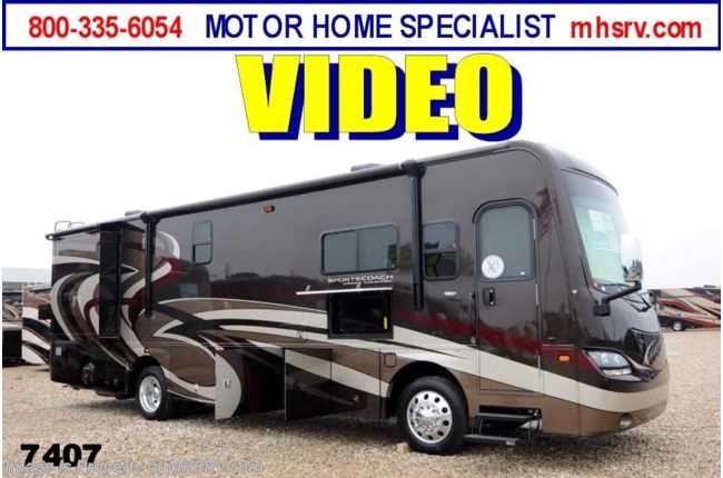 2014 Sportscoach Cross Country 360DL Stack W/D, Res. Fridge, Sat, Fireplace (S)