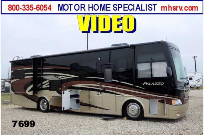 2014 Thor Motor Coach Palazzo 33.2 Stack W/D, Pwr. OH Bunk, Res. Fridge, Ext. TV
