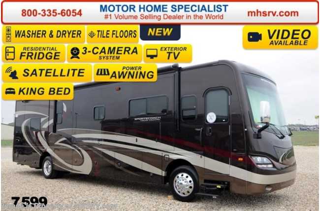 2014 Sportscoach Cross Country 406QS Stack W/D, Res. Fridge, King, Sat
