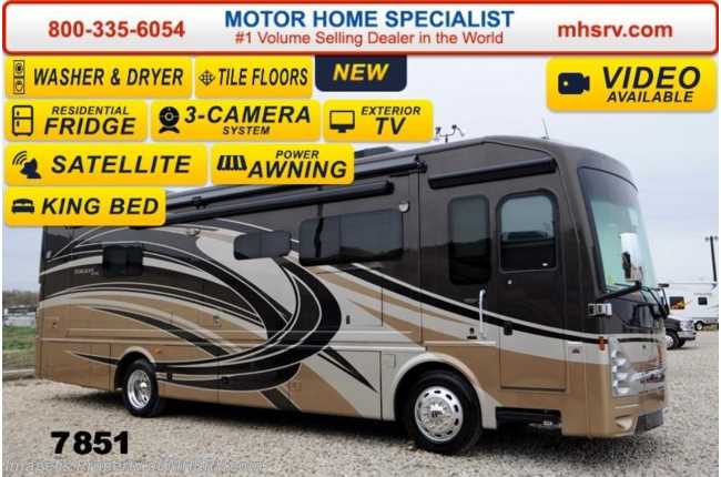 2014 Thor Motor Coach Tuscany XTE 34ST Stack W/D, Ext. TV, King Bed
