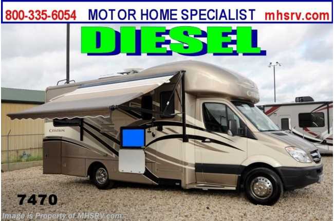 2014 Thor Motor Coach Chateau Citation Sprinter B+ 24ST Diesel RV W/Slide and Exterior TV