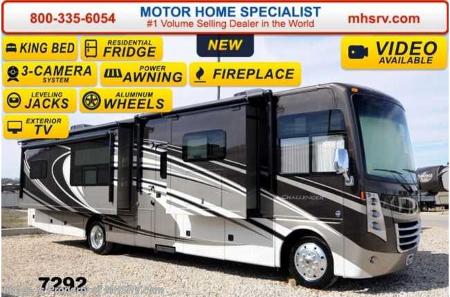 2014 Thor Motor Coach Challenger 37KT 2014.5 Model W/Res Fridge, King &amp; Fireplace