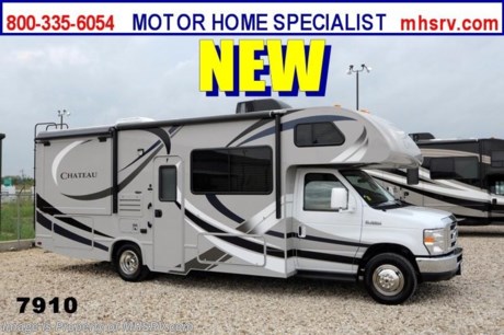 /TX 10/18/2013 &lt;a href=&quot;http://www.mhsrv.com/thor-motor-coach/&quot;&gt;&lt;img src=&quot;http://www.mhsrv.com/images/sold-thor.jpg&quot; width=&quot;383&quot; height=&quot;141&quot; border=&quot;0&quot; /&gt;&lt;/a&gt; YEAR END CLOSE-OUT! Purchase this unit anytime before Dec. 30th, 2013 and receive a $2,000 VISA Gift Card. MHSRV will also Donate $1,000 to Cook Children&#39;s. Complete details at MHSRV .com or 800-335-6054.  &lt;object width=&quot;400&quot; height=&quot;300&quot;&gt;&lt;param name=&quot;movie&quot; value=&quot;//www.youtube.com/v/zb5_686Rceo?version=3&amp;amp;hl=en_US&quot;&gt;&lt;/param&gt;&lt;param name=&quot;allowFullScreen&quot; value=&quot;true&quot;&gt;&lt;/param&gt;&lt;param name=&quot;allowscriptaccess&quot; value=&quot;always&quot;&gt;&lt;/param&gt;&lt;embed src=&quot;//www.youtube.com/v/zb5_686Rceo?version=3&amp;amp;hl=en_US&quot; type=&quot;application/x-shockwave-flash&quot; width=&quot;400&quot; height=&quot;300&quot; allowscriptaccess=&quot;always&quot; allowfullscreen=&quot;true&quot;&gt;&lt;/embed&gt;&lt;/object&gt;  For Lowest Price &amp; Largest Selection Visit the #1 Volume Selling Dealer in the World at MHSRV .com or Call 800-335-6054. MSRP $88,340. New 2014 Thor Motor Coach Chateau Class C RV. Model 26A with slide-out, Ford E-350 chassis &amp; Ford Triton V-10 engine. This unit measures approximately 27 feet in length. Optional equipment includes the all new HD-Max color exterior, TV with DVD player on swivel, 3 burner range with oven, 6 gallon gas/electric water heater, auto transfer switch, wheel liners, automatic electric patio awning, back up camera with monitor and wood dash applique. The Chateau Class C RV has an incredible list of standard features for 2014 power windows and locks, booth dinette, tinted coach glass, molded front cap, skylight, roof ladder, roof A/C unit, 4000 Onan Micro Quiet generator, slick fiberglass exterior, full extension drawer glides, bedspread &amp; pillow shams and much more. FOR ADDITIONAL INFORMATION, BROCHURE, WINDOW STICKER, PHOTOS &amp; VIDEOS PLEASE VISIT MOTOR HOME SPECIALIST AT MHSRV .com or CALL 800-335-6054. At Motor Home Specialist we DO NOT charge any prep or orientation fees like you will find at other dealerships. All sale prices include a 200 point inspection, interior &amp; exterior wash &amp; detail of vehicle, a thorough coach orientation with an MHS technician, an RV Starter&#39;s kit, a nights stay in our delivery park featuring landscaped and covered pads with full hook-ups and much more! Read From Thousands of Testimonials at MHSRV .com and See What They Had to Say About Their Experience at Motor Home Specialist. WHY PAY MORE?...... WHY SETTLE FOR LESS?