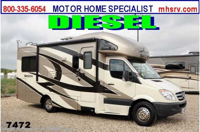 2014 Thor Motor Coach Four Winds Siesta Sprinter B+ 24ST Diesel RV W/Slide and Ext. TV