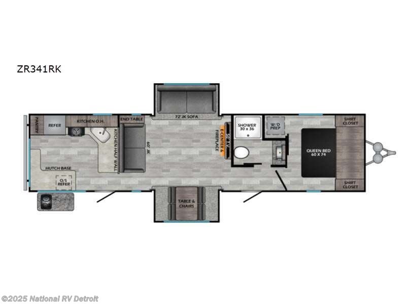 Call now about this 2023 CrossRoads Zinger 341RK! 2023 CrossRoads Zinger 341RK - New Travel Trailer For Sale by National RV Detroit in Belleville, Michigan features Slideout