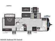 Call now about this 2025 Keystone Bullet 265FKS! 2025 Keystone Bullet 265FKS - New Travel Trailer For Sale by National RV Detroit in Belleville, Michigan features Slideout