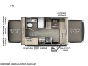 Call now about this 2025 Forest River Flagstaff Shamrock 17E! 2025 Forest River Flagstaff Shamrock 17E - New Travel Trailer For Sale by National RV Detroit in Belleville, Michigan