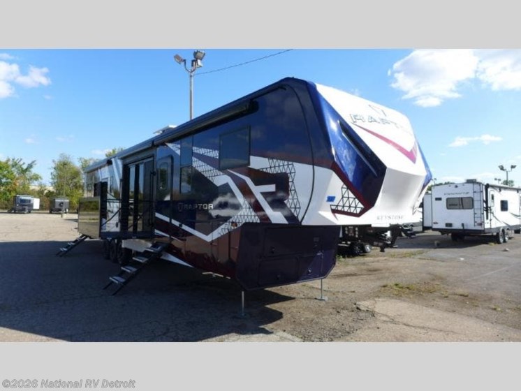 Email now about this 2026 Keystone Raptor 444! New 2026 Keystone Raptor 444 available in Belleville, Michigan