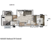 Call now about this 2026 Forest River Salem 32BHDS! 2026 Forest River Salem 32BHDS - New Travel Trailer For Sale by National RV Detroit in Belleville, Michigan features Slideout