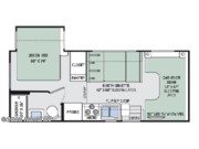 Floorplan of 2017 Thor Motor Coach Freedom Elite 22FE