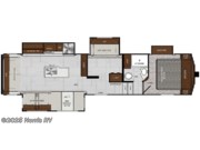 Floorplan of 2019 Forest River Impression 34MID