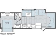 Floorplan of 2017 Holiday Rambler Vesta 31U