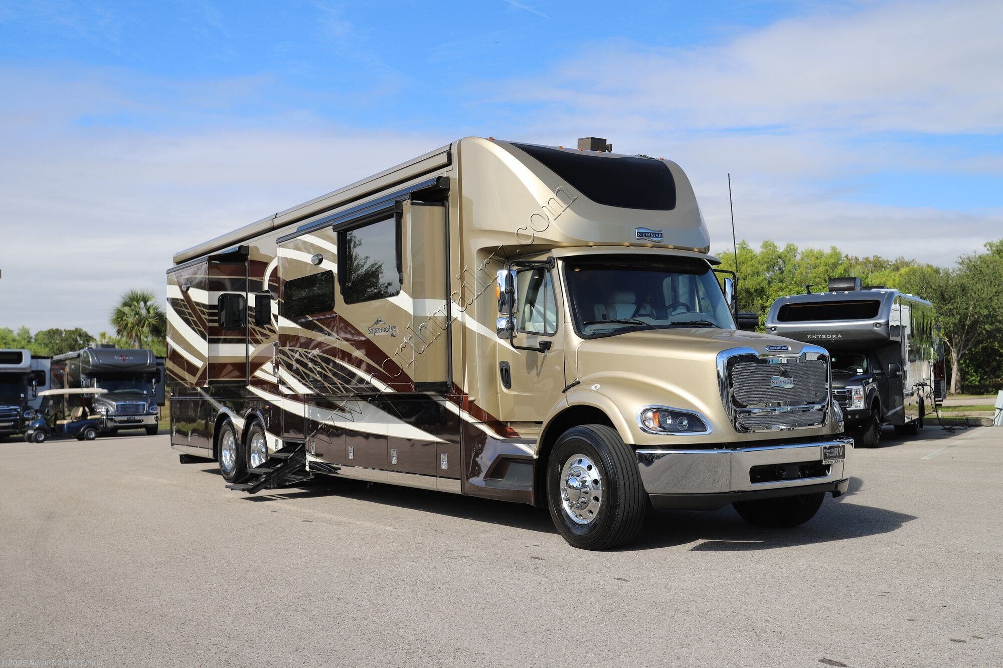 Call now about this 2023 Newmar Supreme Aire 4530! 2023 Newmar Supreme Aire 4530 - Used Super C For Sale by North Trail RV Center in Fort Myers, Florida