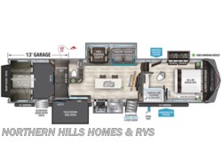 Stock Image for 2023 Grand Design 399TH (options and colors may vary) 2023 Grand Design Momentum 399TH - Used Toy Hauler for sale by Northern Hills Homes and RV's in Whitewood, South Dakota