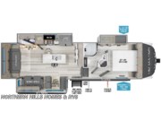 Call now about this 2026 Grand Design Reflection 303RLS! Floorplan of 2026 Grand Design Reflection 303RLS