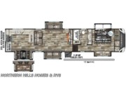 Call now about this 2022 K-Z Durango Gold G391RKF! Floorplan of 2022 K-Z Durango Gold G391RKF