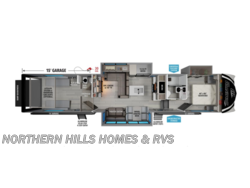 Stock Image for 2026 Grand Design 394G (options and colors may vary) 2026 Grand Design Momentum G-Class 394G - New Toy Hauler for sale by Northern Hills Homes and RV's in Whitewood, South Dakota