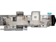 Call now about this 2026 Grand Design Solitude 417KB! Floorplan of 2026 Grand Design Solitude 417KB