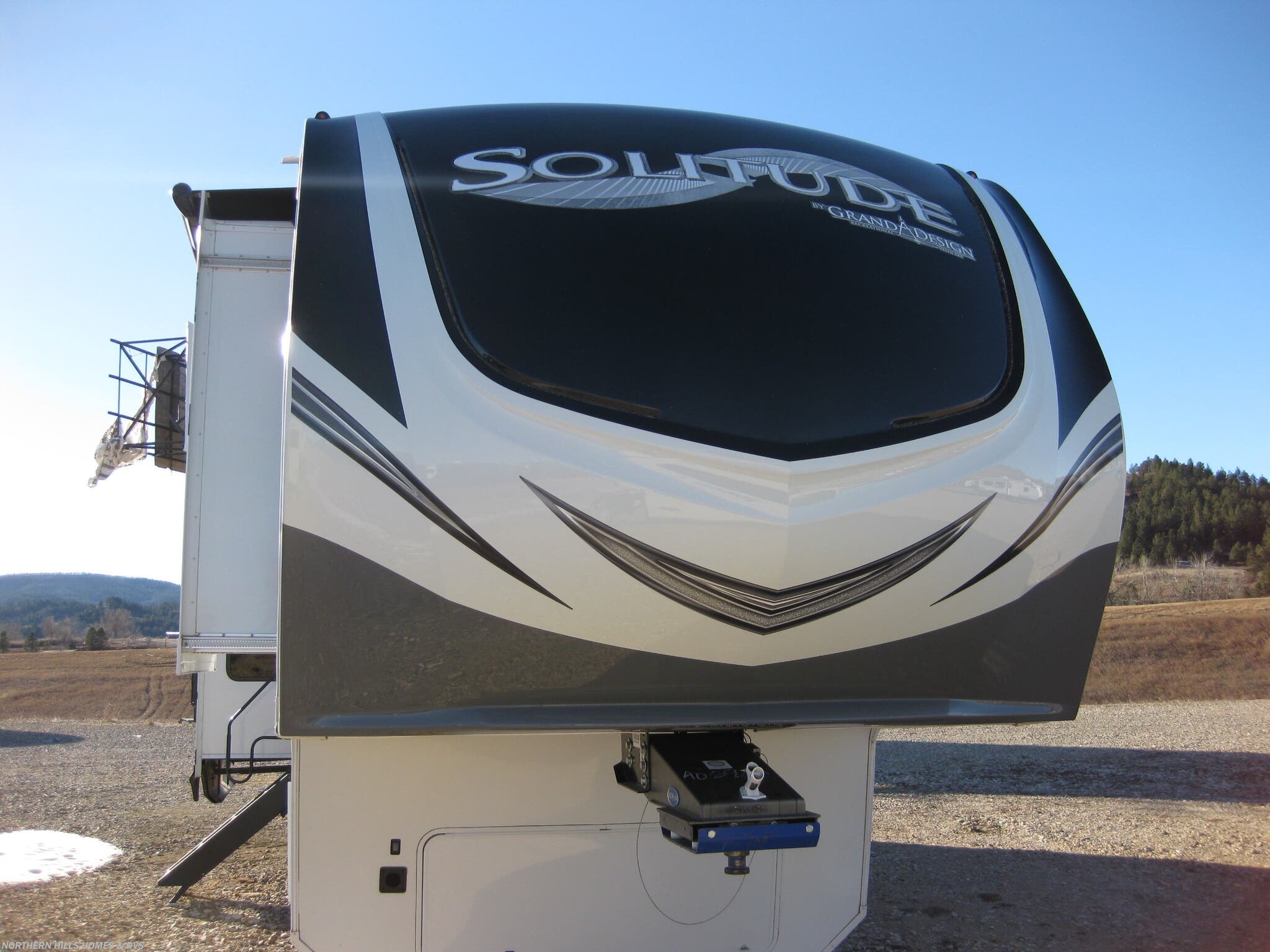 Call now about this 2022 Grand Design Solitude 372WB! 2022 Grand Design Solitude 372WB - Used Fifth Wheel For Sale by Northern Hills Homes and RV's in Whitewood, South Dakota features Enclosed Water Tank, Power Seats, Air Conditioning, 50 Amp Service, King Size Bed