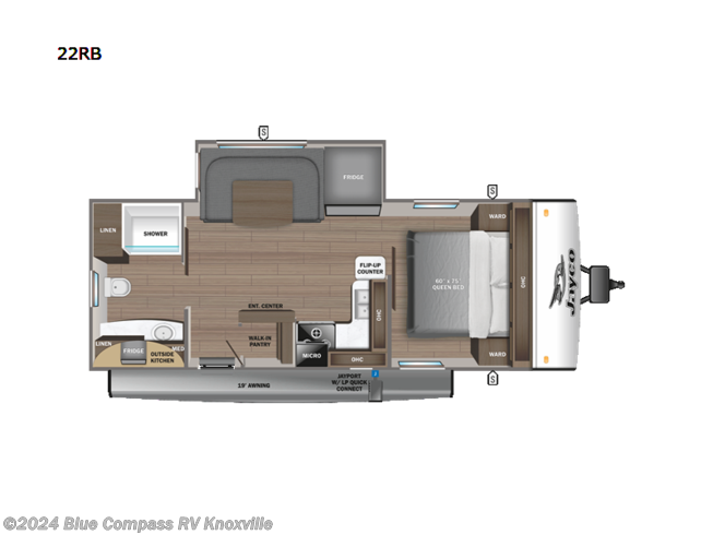 2024 Jayco Jay Feather 22RB - New Travel Trailer For Sale by Blue Compass RV Knoxville in Louisville, Tennessee